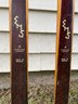 Vintage Holmenkollen Asnes TurLangrenn Nordic Wood Cross Country Skis & Splitkein Wood Poles