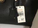 A28. Michael Kors, Brand New, Tags, Jet Set Charm, Black Leather Handbag