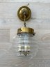 Petite Brass & Glass Ceiling Pendant