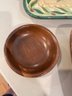 Pamela Gladding, Raymond Waites, Ceramic, Porcelain, Cutting Board, Wood Split Bowl For Serving