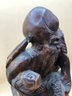 Antique Hand Carved Wooden Chinese Immortal Figurine