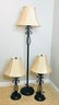 Trio Of Floor And Table Lamps