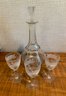 Wine Decanter And 3 Glasses