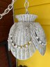 Incredible Vintage Find! Hanging Wicker Lamp