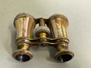 Antique Louise Welsh Mother Of Pearl & Brass Opera Glasses