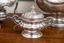 Gebruder Kuhn 800 Silver , GKU1 5 Piece Tea Set With Sterling Silver Basket, 94.36 Oz, 14.92 Ozt