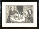 Lithograph, Shabbos At Sally's Signed By Artist