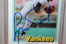 1981 Donruss Luis Tiant Yankees Team Signed & 1979 Topps Card