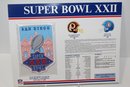 Super Bowl XVII & XXII Redskins Win Replica Patches, 22 Kt. Gold Ticket Replica From XXVI.