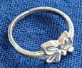Sterling Silver Flower Band Ring