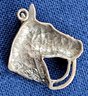 Pretty Detailed Vintage Horse Head Sterling Silver Pendant