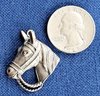 Pretty Detailed Vintage Horse Head Sterling Silver Pendant