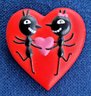 Adorable 'Love Bug' Heart Brooch