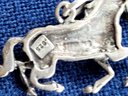 Beautifully Detailed Sterling Silver VIntage Running Horse Pendant Charm