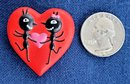 Adorable 'Love Bug' Heart Brooch