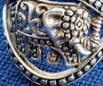 Vintage Sterling Silver 925 Fancy Elephant Ring