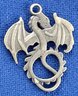 Mythical Brass Dragon Vintage Pendant Charm