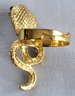 Super Cool Gold Tone Bling Cobra Ring