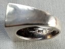 Vintage  Boma Sterling Silver With Tribal Symbols Band Ring