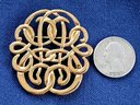 Vintage Gold Tone Eternal Knot Pendant And Brooch
