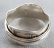 Sterling Silver Modernist Scallop Edge Band Ring