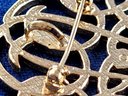 Vintage Gold Tone Eternal Knot Pendant And Brooch