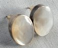 Lovely Vintage Mother Of Pearl And Sterling Silver Earrings