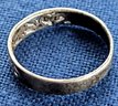 Vintage Cut Out Scroll Work Sterling Silver Band Ring