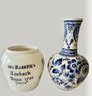 Two Vintage Delft Vases