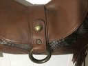 A65. Stuart Weitzman, Made In Spain, Brown Leather Handbag