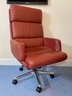 Geiger Brickel Burgandy Leather Desk Chair