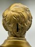 Vintage Abe Lincoln Gold Colored Plaster Bust