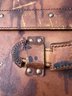Antique Leather Herman Ahrend Newark NJ Trunk