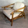 Mid Century Bamboo Lounge Chair BOHO Style