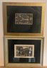 Two Framed Woodblock Prints
