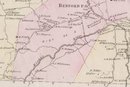Vintage Map Of The Town Of Bedford