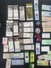 A 1985 PATRIOTS RIBBON, A $50 LAS VEGAS POKER CHIP, AND A COLLECTION OF '80S TICKET STUBS