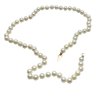 Single Strand Of Pearls With 14k Gold Clasp & Bracelet - 2 Pieces