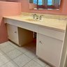 An Original Wood Vanity With Composite Top And Hardware - Bath 2