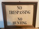 Vintage Hunting Sign