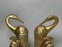 A Beautiful Pair Of Brass Bookends
