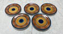 Set Of  Italian Ceramic Swirl Plates From Pier1 Made In Italy