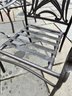Outdoor Dining Set, (5) Dining Chairs, Glass Top Table