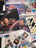 Giant Lot Of Star Trek Cardboard Cut Outs, Stickers And Pictures