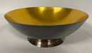 Danish Yellow Enamel And Silver Plate Bowl  & A Blue Enamel Silver Plate Bowl Marked As Denmark         E5