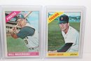 1966 Vintage Topps Baseball - Vada Pinson - Jim Kaat HOF- Bill Mazeroski HOF - Mickey Lolich