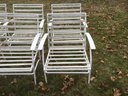 6 White Outdoor Patio Chairs