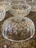 Set Of 12 Val Saint Lambert Crystal Bowls 4.5' Signed Val St Lambert Scalloped Edge Cut Glass Dish