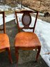A Beautiful Table & Chairs With Two Leaves