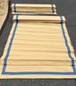 Set Of Three Linen Khaki Curtain Panel & Window Treatments
